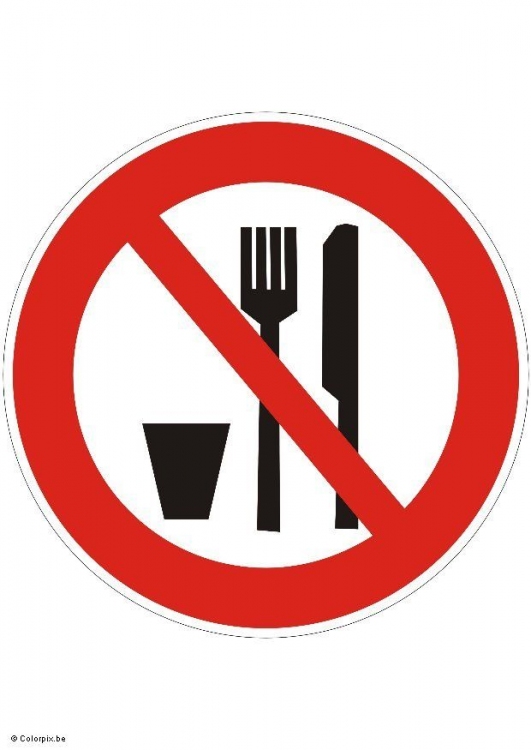 Senales De Prohibido Comer